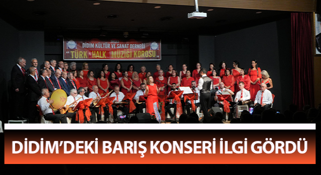 Barış konseri yoğun ilgi gördü