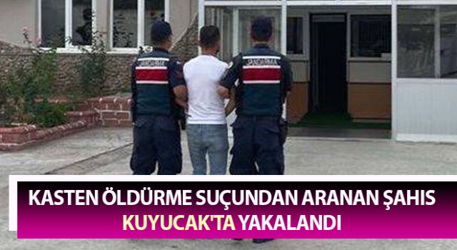 Kuyucak'ta aranan şahıs kıskıvrak yakalandı