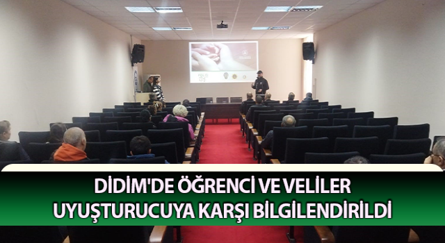 Öğrenciler uyuşturucuya karşı bilgilendirildi