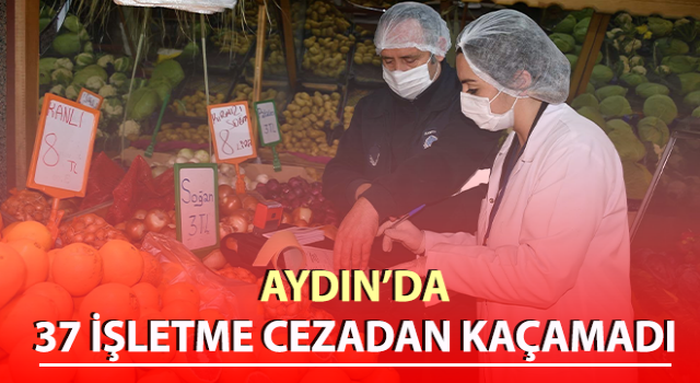 Aralık ayında 37 işletmeye ceza