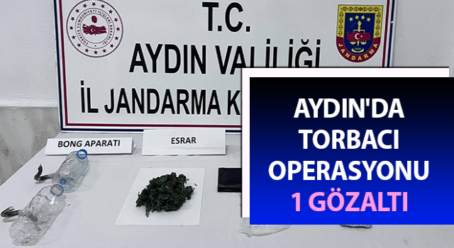 Aydın'da torbacı operasyonu: 1 gözaltı