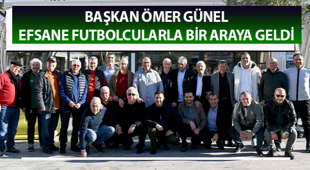 Başkan Ömer Günel futbolcularla bir araya geldi