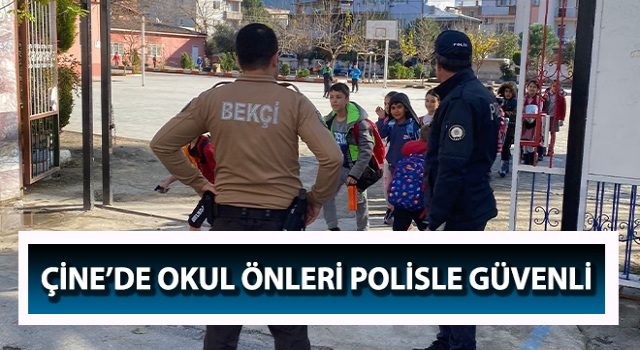 Çine’de okul önleri polisle güvenli