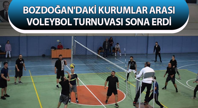 Kurumlar arası voleybol turnuvası sona erdi