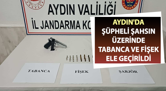 Şüpheli şahsın üzerinde tabanca ele geçirildi