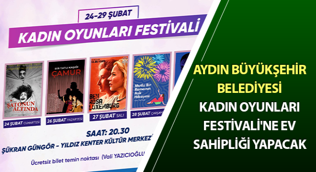 Aydın Büyükşehir, ‘Kadın Oyunları Festivali’ne ev sahipliği yapacak