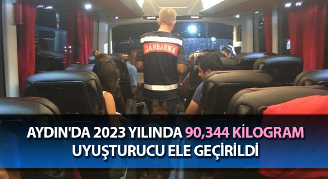 Aydın’da 1 yılda 90 kilo uyuşturucu yakalandı