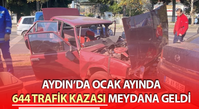 Aydın’da 644 trafik kazası meydana geldi