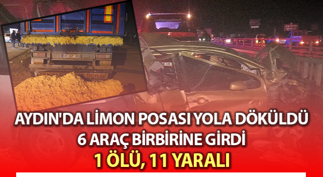 Aydın'da trafik kazası: 1 ölü, 11 yaralı