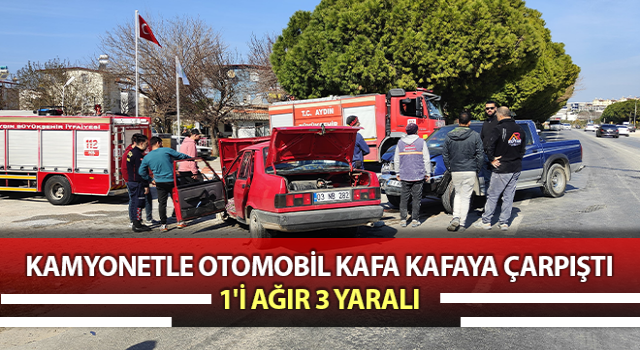 Aydın’da trafik kazası: 1'i ağır 3 yaralı