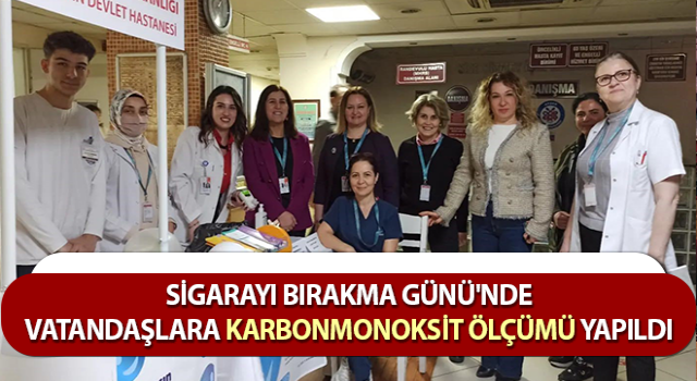 Aydın’da vatandaşlara karbonmonoksit ölçümü yapıldı