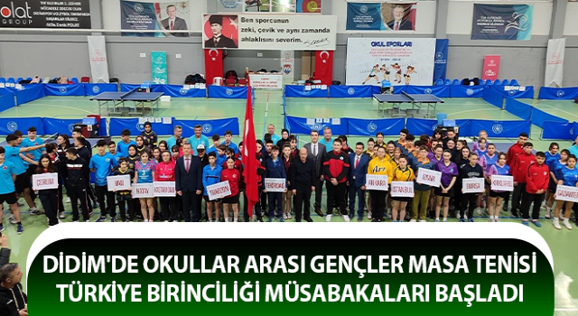 Didim’de masa tenisi müsabakaları başladı