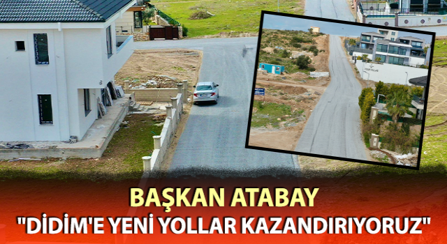 Didim’de yol yapım çalışmaları devam ediyor