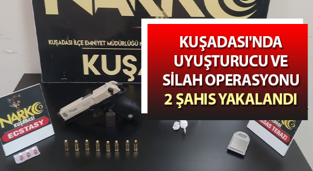 Kuşadası’nda yakalanan iki şahıstan uyuşturucu ele geçirildi