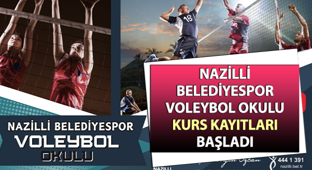 Nazilli Belediyespor Voleybol Okulu kayıtları başladı