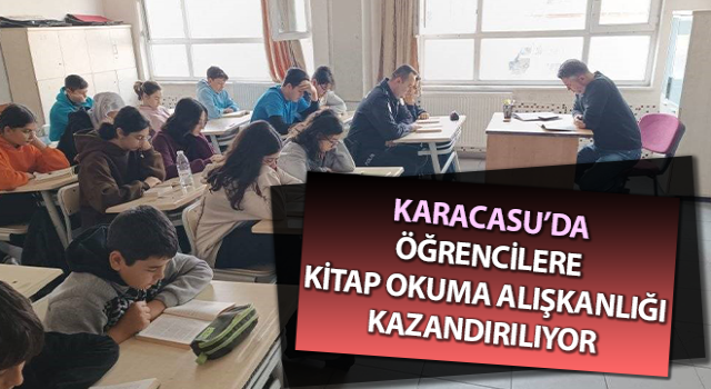 Öğrencilere kitap okuma alışkanlığı kazandırılıyor