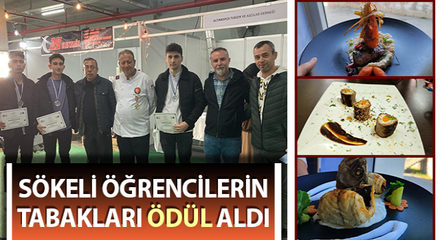 Sökeli öğrencilerin tabakları ödül aldı