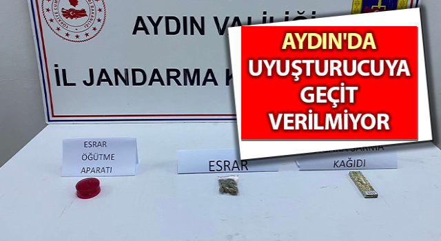 Aydın'da uyuşturucuya geçit verilmiyor