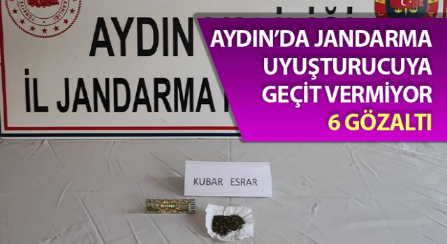 Jandarma uyuşturucuya geçit vermiyor: 6 gözaltı