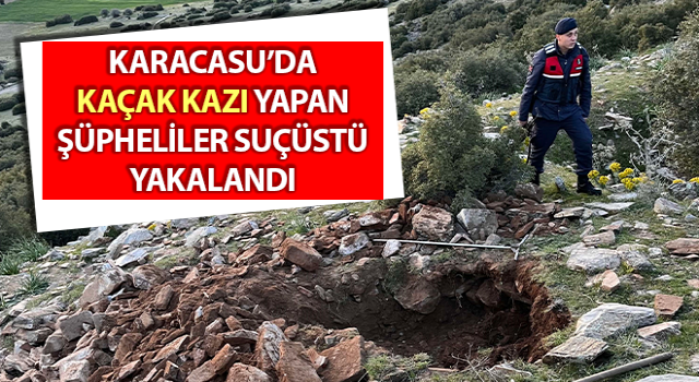 Kaçak kazı yaparken suçüstü yakalandılar