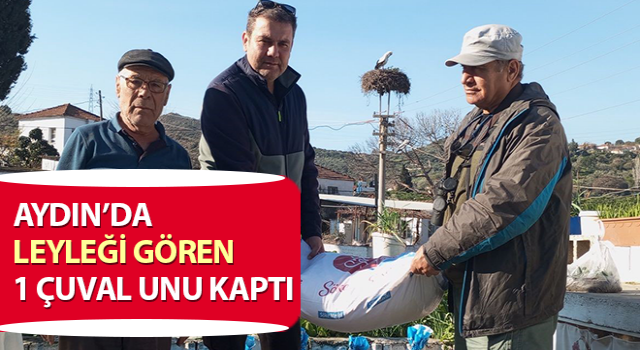 Leyleği gören gören 1 çuval unu kaptı