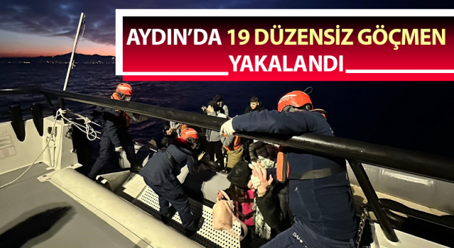 Mobil radar tespit etti, 19 düzensiz göçmen yakalandı