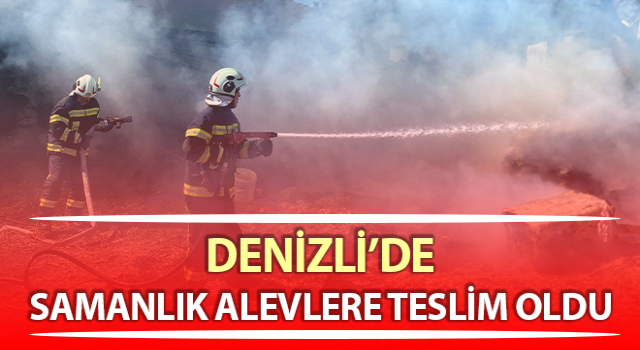 Samanlık alevlere teslim oldu