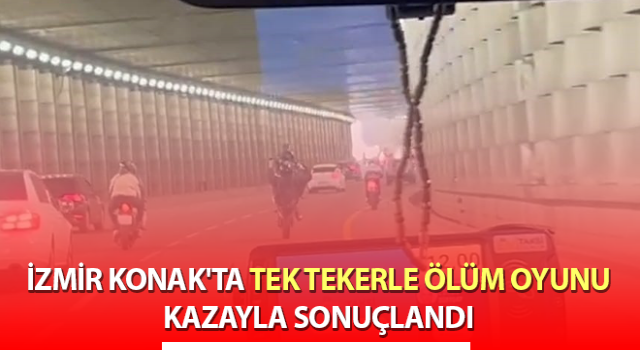 Tek tekerle ölüm oyunu kazayla bitti