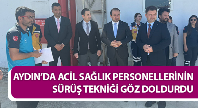 Acil sağlık personellerinin sürüş tekniği göz doldurdu