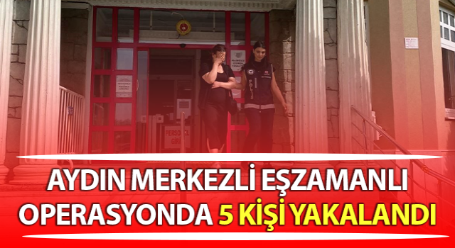 Aydın merkezli eşzamanlı operasyon