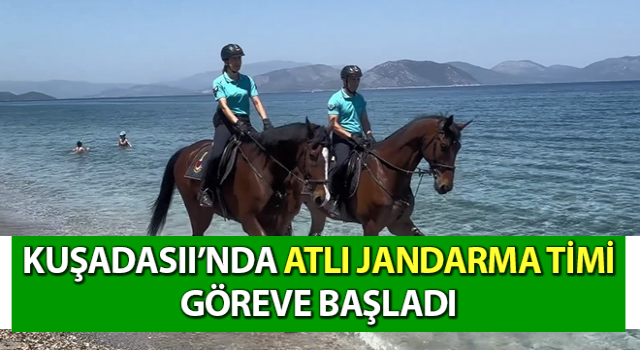 Atlı jandarma timi göreve başladı