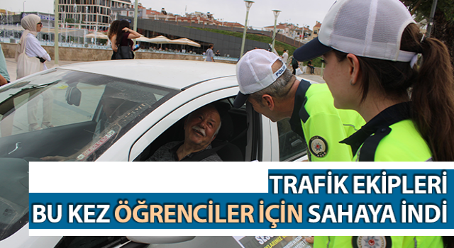 Aydın’da trafik ekipleri öğrenciler için sahaya indi