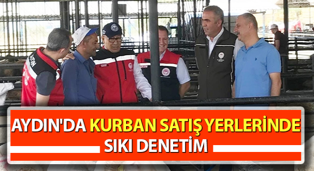 Kurbanlık hayvan satışı yapılan alanlarda denetim