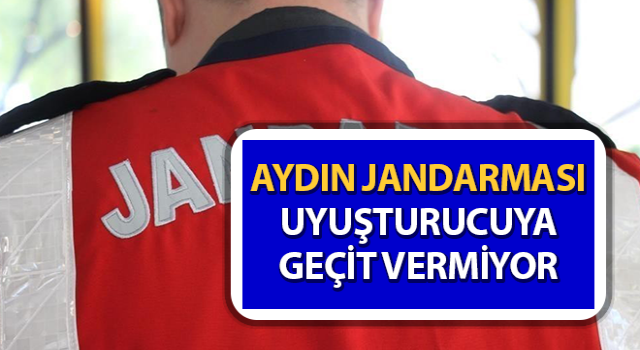 Aydın jandarması uyuşturucuya geçit vermiyor