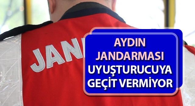 Aydın jandarması uyuşturucuya geçit vermiyor