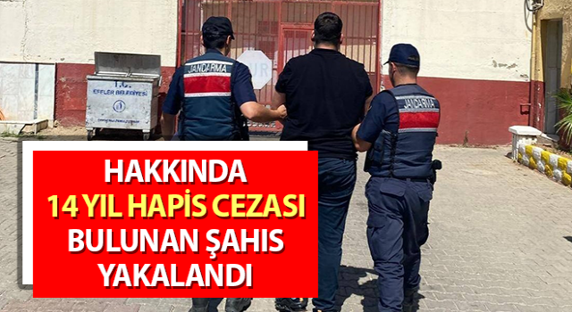 Aydın’da 14 yıl hapis cezası bulunan şahıs yakalandı