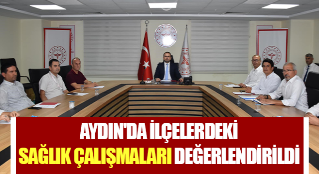 Aydın'da ilçelerdeki sağlık çalışmaları değerlendirildi