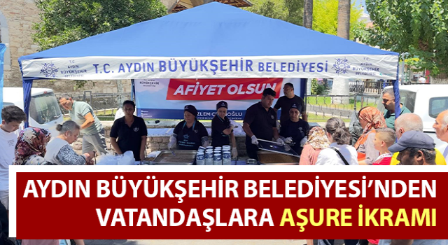 Büyükşehir Belediyesi’nden vatandaşlara aşure ikramı