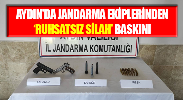 Jandarmadan ‘ruhsatsız silah’ baskını