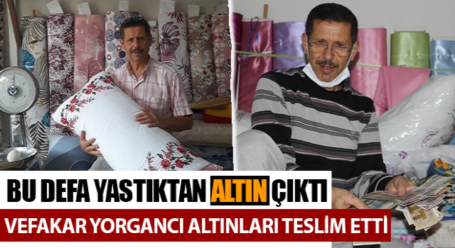 Yastık yaparken pamukların arasından 80 bin TL değerinde altın buldular