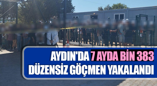 Aydın'da 7 ayda bin 383 düzensiz göçmen yakalandı