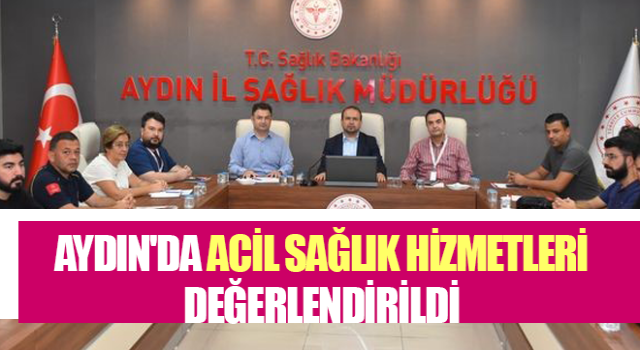 Aydın'da acil sağlık hizmetleri değerlendirildi