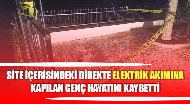 Aydın’da elektrik akımına kapılan genç hayatını kaybetti