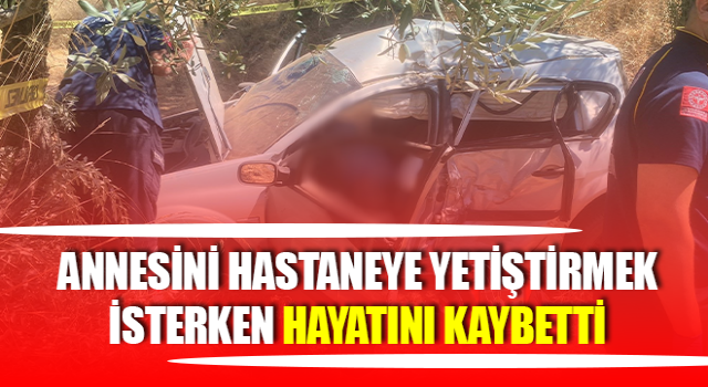 Aydın'da yoldan çıkan otomobil takla attı: 1 ölü, 1 yaralı