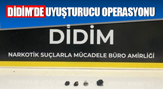 Didim’de uyuşturucu operasyonu