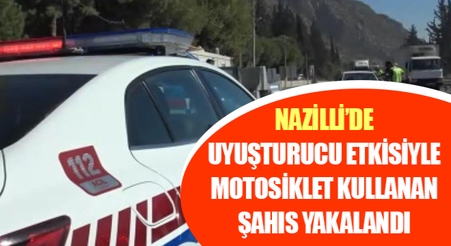 Uyuşturucu etkisiyle motosiklet kullanırken jandarmaya yakalandı