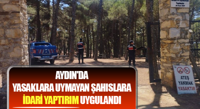 Yasaklara uymayan şahıslara idari yaptırım uygulandı