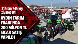 Tarım Fuarı’nda, 200 milyon TL sıcak satış yapıldı