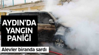Aydın'da otomobil cayır cayır yandı