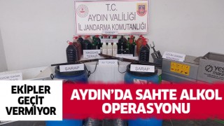 Aydın'da sahte alkol operasyonu